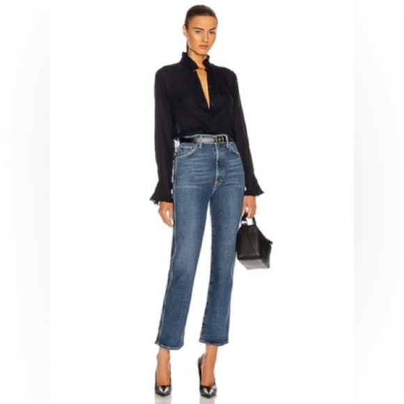 AGOLDE Pinch Waist High Rise Kick Flare in Color Sound Size 27 - Picture 1 of 15